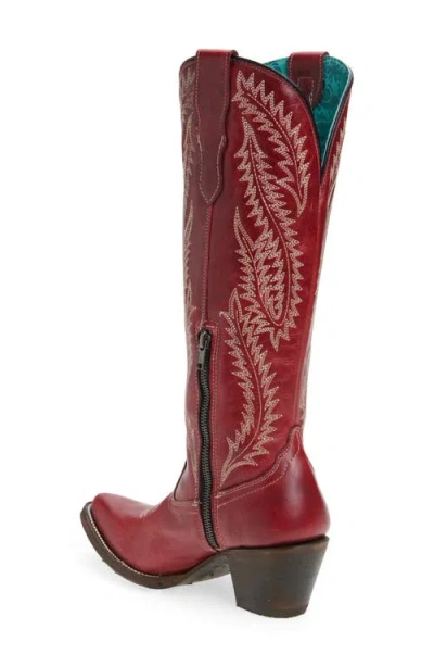 Corral Embroidered Western Boot In Red