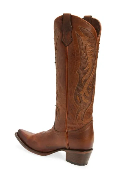 Circle G Embroidered Knee High Western Boot In Brown