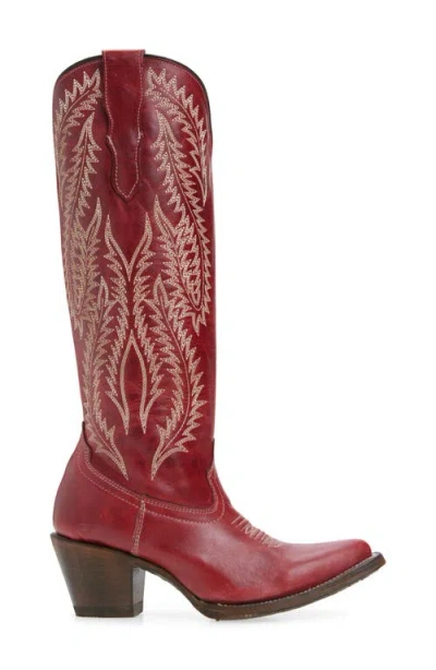 Corral Embroidered Western Boot In Red
