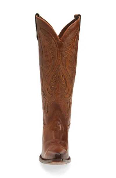 Circle G Embroidered Knee High Western Boot In Brown