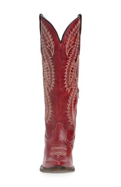 Corral Embroidered Western Boot In Red