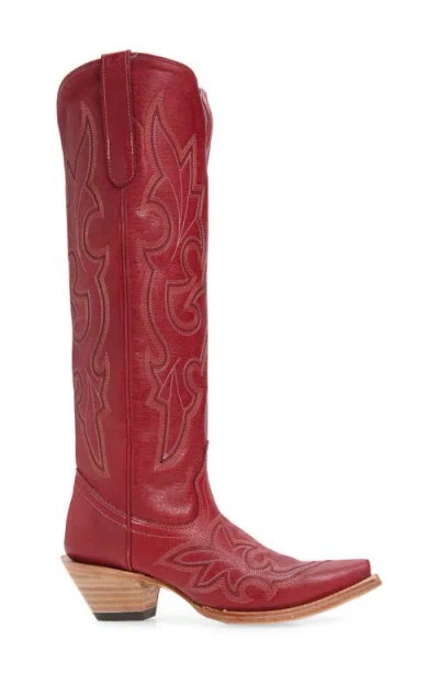 Corral Knee High Western Boot In Red