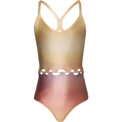 Pq Swim Kids' Cammy Loop One-piece Swimsuit In Multi