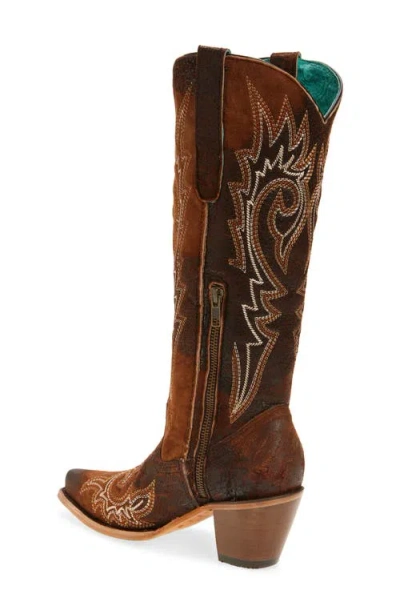 Corral Knee High Western Boot In Brown