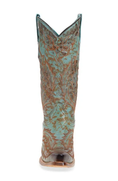 Corral Embroidered Mid Calf Western Boot In Multi