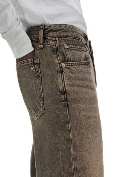 Rag & Bone Fit 4 Authentic Rigid Infuse Straight Leg Jeans In Brown