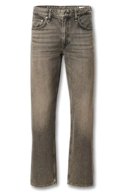 Rag & Bone Fit 4 Authentic Rigid Infuse Straight Leg Jeans In Brown