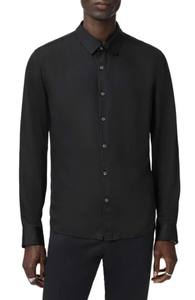 John Varvatos Ross Button-up Shirt In Black