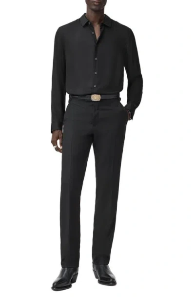 John Varvatos Ross Button-up Shirt In Black