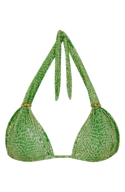 Vix Paula Hermanny Scandal Bia Tube Bikini Top In Green