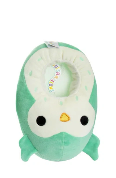 Josmo Kids' Squishmallows Winston The Owl Plush Slipper In Green