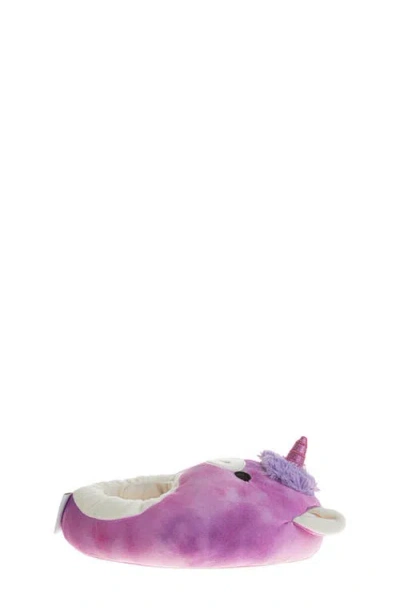 Josmo Kids' Squishmallows Lola The Unicorn Plush Slipper In Purple