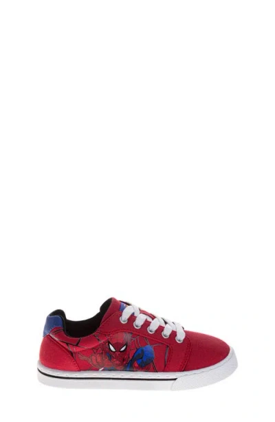 Josmo Kids' Marvel Spider-man Low Top Canvas Sneaker In Red