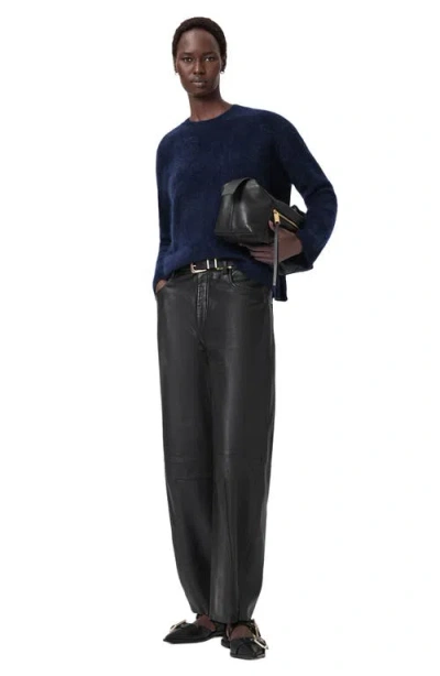 Allsaints Rebel Cashmere Crewneck Sweater In Blue