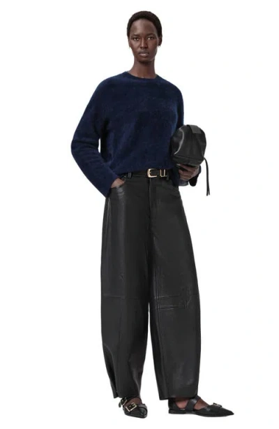 Allsaints Rebel Cashmere Crewneck Sweater In Blue