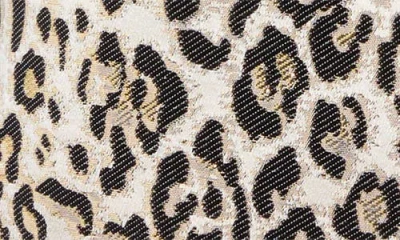 Tahari Asl Leopard Print Metallic Blazer In Neutral