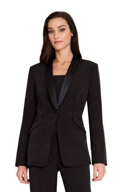 Tahari Asl Crepe Corset Tank In Black