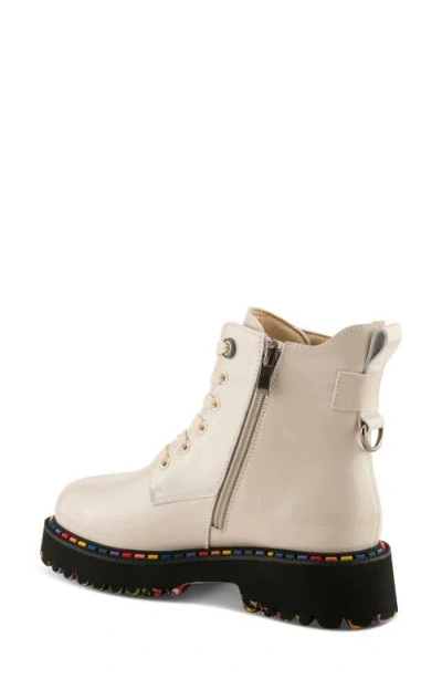 Spring Step Mistique Waterproof Combat Boot In Brown