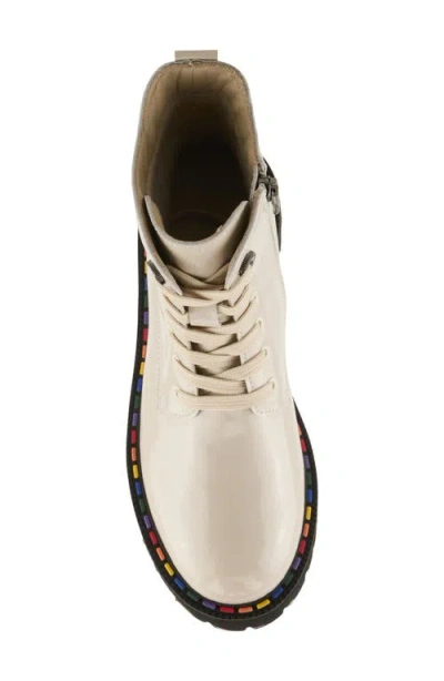 Spring Step Mistique Waterproof Combat Boot In Brown