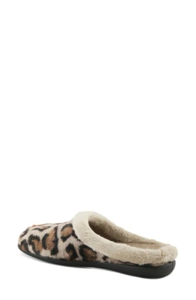 Flexus By Spring Step Fairsky Leo Faux Fur Scuff Slipper In Multi