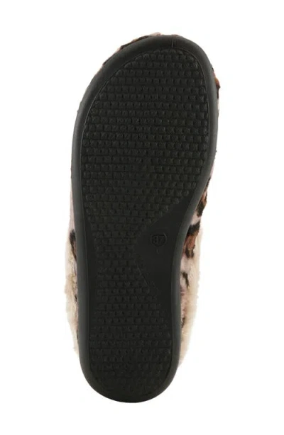 Flexus By Spring Step Fairsky Leo Faux Fur Scuff Slipper In Multi
