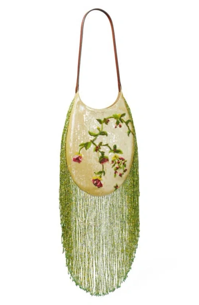 Tory Burch Pierced Embellished Small Handbag In Multi