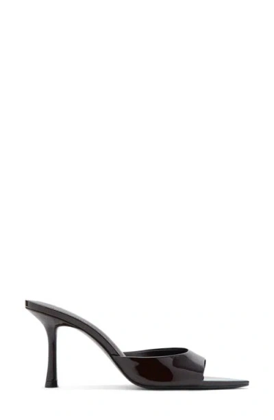 Mango Pointed Toe Slide Sandal In Burgundy