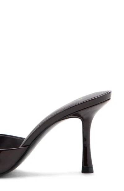 Mango Pointed Toe Slide Sandal In Burgundy