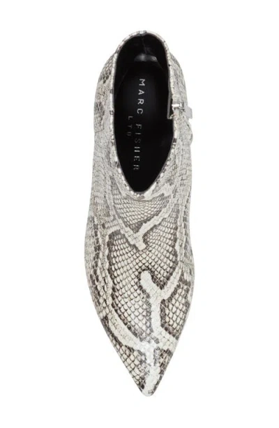 Marc Fisher Ltd Itzia Pointed Toe Kitten Heel Bootie In White