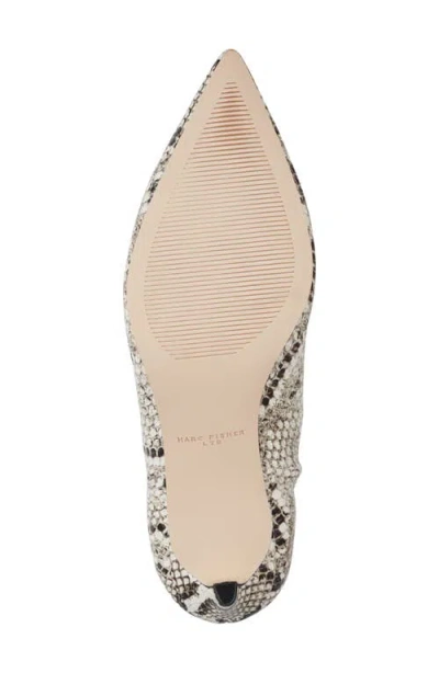 Marc Fisher Ltd Itzia Pointed Toe Kitten Heel Bootie In White