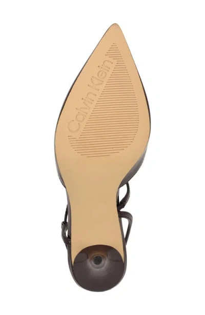 Calvin Klein Cordera Pump In Brown