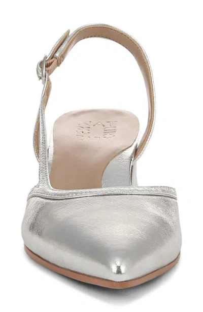 Naturalizer Mila Pointed Toe Slingback Pump In Silver
