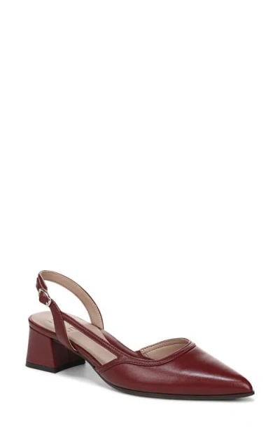 Naturalizer Mila Pointed Toe Slingback Pump In Burgundy