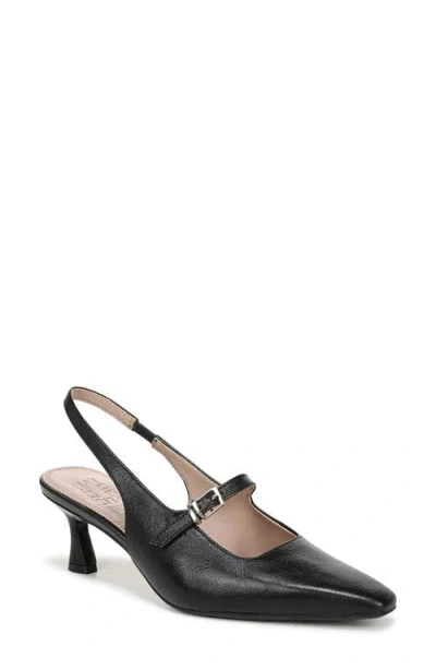 Naturalizer Gemini Slingback Mary Jane Kitten Heel Pump In Black