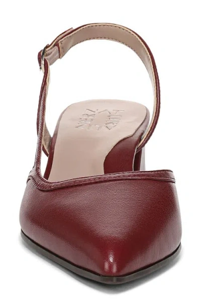 Naturalizer Mila Pointed Toe Slingback Pump In Burgundy