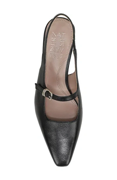 Naturalizer Gemini Slingback Mary Jane Kitten Heel Pump In Black