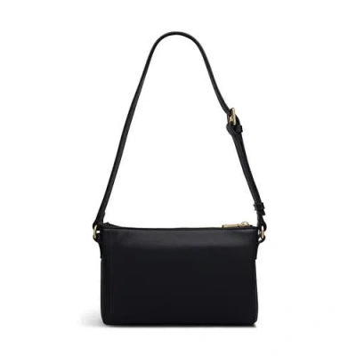 Radley Mini Pockets Top Zip Ew Black Leather Shoulder Bag In Black