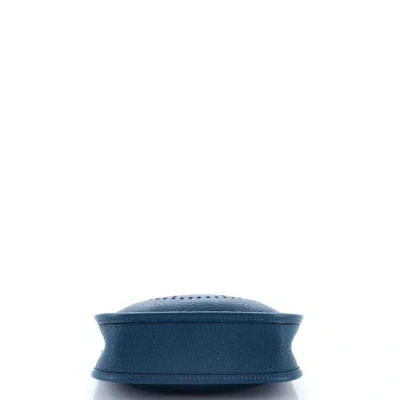 Pre-owned Hermes  Hermes Evelyne Bag Gen Iii Clemence Tpm In Blue