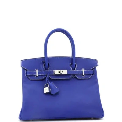 Pre-owned Hermes  Hermes Candy Birkin Bag Epsom 30 In Blue