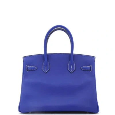 Pre-owned Hermes  Hermes Candy Birkin Bag Epsom 30 In Blue