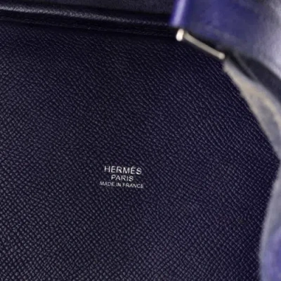 Pre-owned Hermes  Hermes Picotin Lock Bag Tressage Epsom Pm In Purple