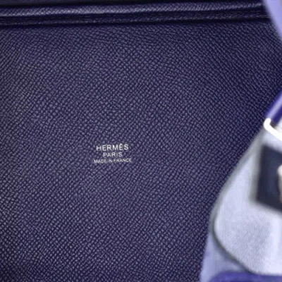 Pre-owned Hermes  Hermes Picotin Lock Bag Tressage Epsom Pm In Blue