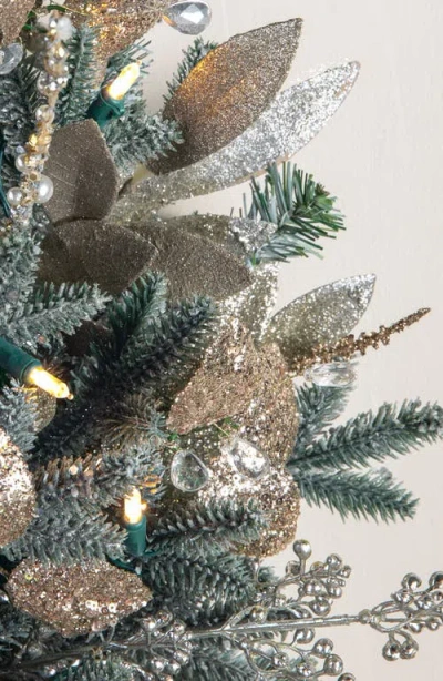 Balsam Hill Champagne And Crystal Garland In Green