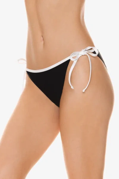 Helen Jon String Bottom With Binding In Black