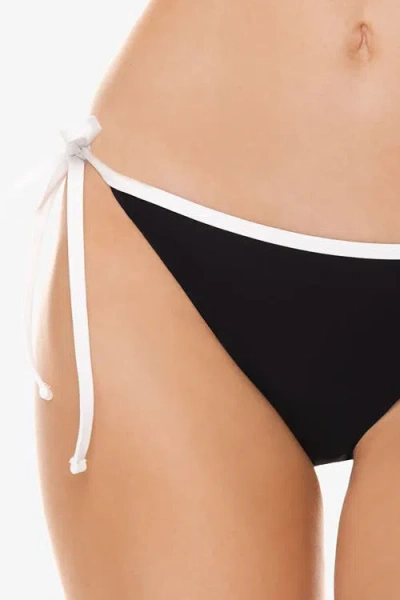 Helen Jon String Bottom With Binding In Black