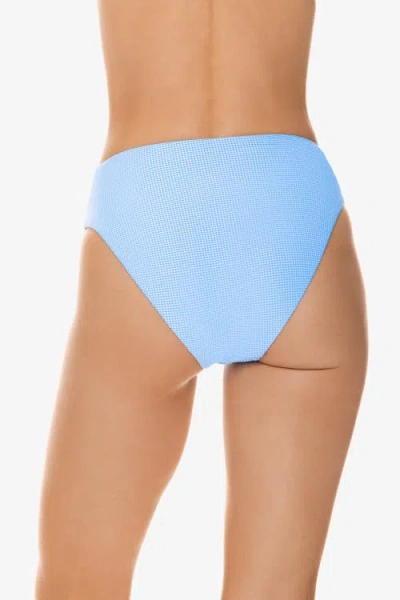 Helen Jon Shirred Bottom In Blue