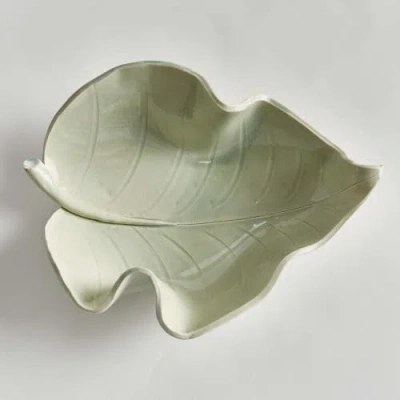 Napa Home & Garden Moricento Leaf Sculpture Small In Green