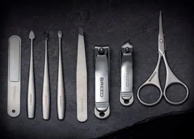 Breed Katana 8 Piece Surgical Steel Groom Kit In Blue