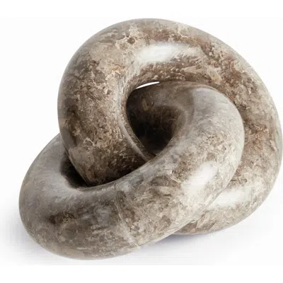 Napa Home & Garden Linked Marble Rings Sculpture In Gray