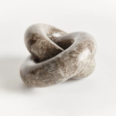 Napa Home & Garden Linked Marble Rings Sculpture In Gray